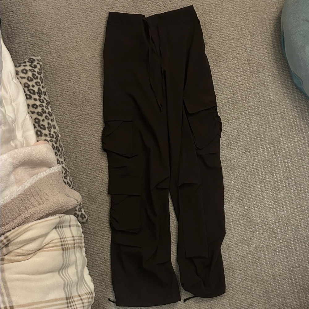 Muv Activewear Brown Parachute Pants